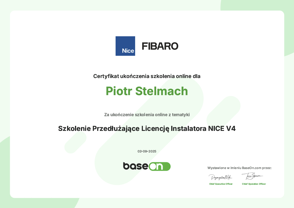 Szkolenie online: NICE — przedłużenie licencji, 02.09.2025