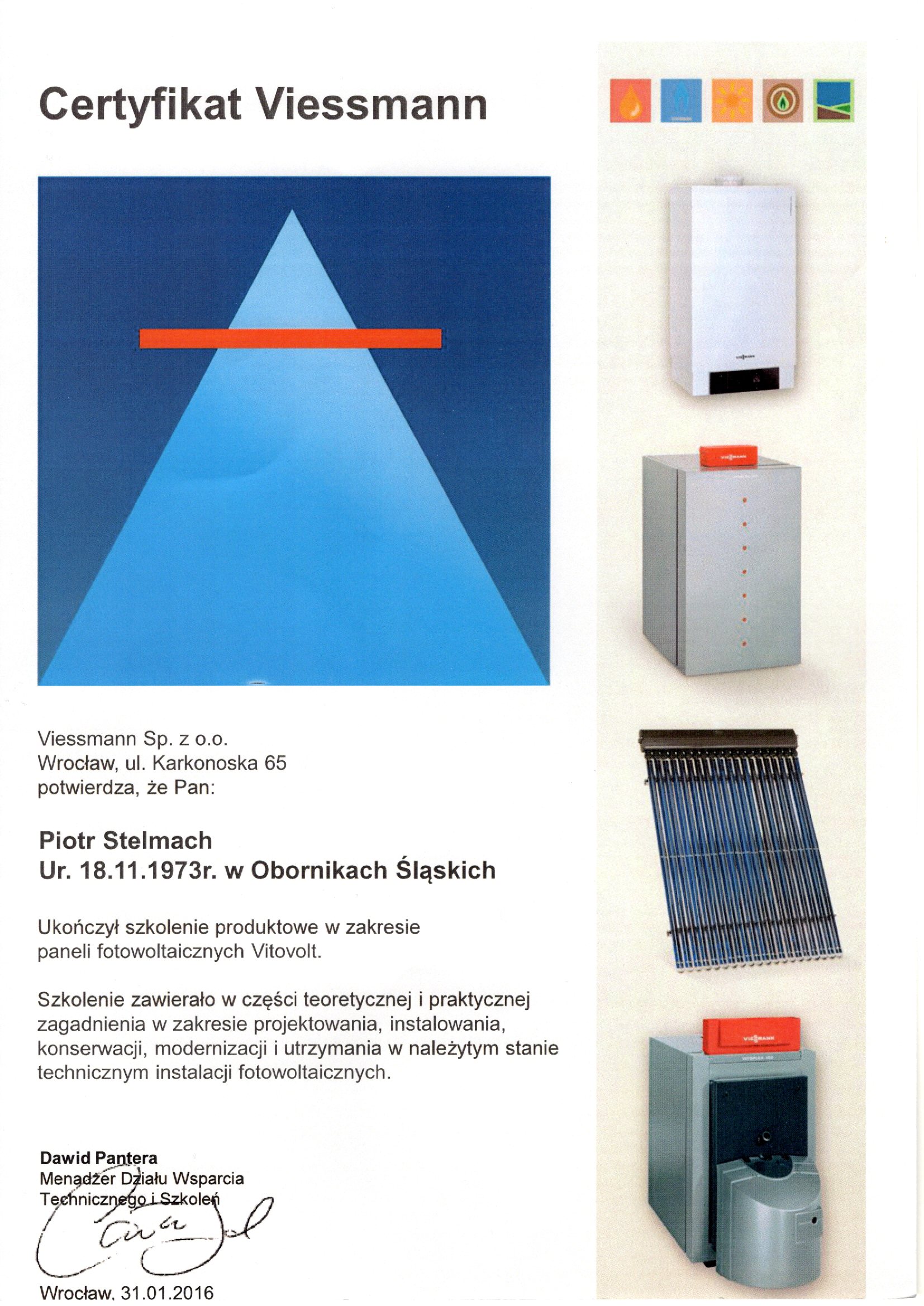 Szkolenie produktowe: Viessmann Vitovolt, 31.01.2016